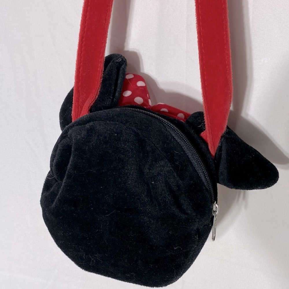 Disney Plush Minnie Mouse Head Purse Shoulder Bag Cross Body Bag - Picture 8 of 12